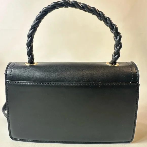 NEW URBAN EXPRESSIONS MONIQUE BLACK TOP HANDLE BAG - Picture 2 of 4